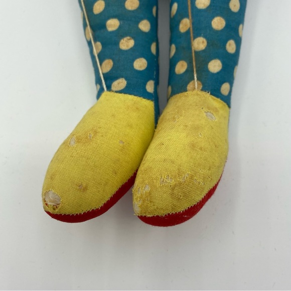 Knickerbocker Bozo The Clown Marionette 12 Inch String Puppet Vintage Toy Blue - Picture 3 of 7